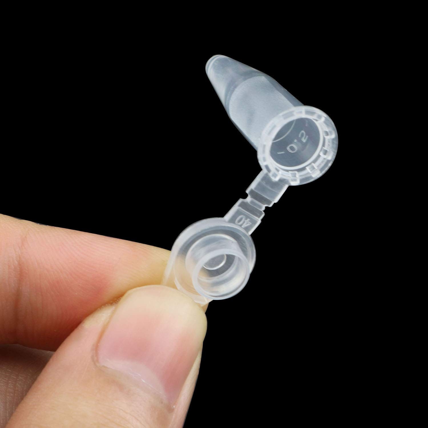 Centrifuge Tubes 200PCS 0.5 Ml Clear Graduated Polypropylene Microcentrifuge Via