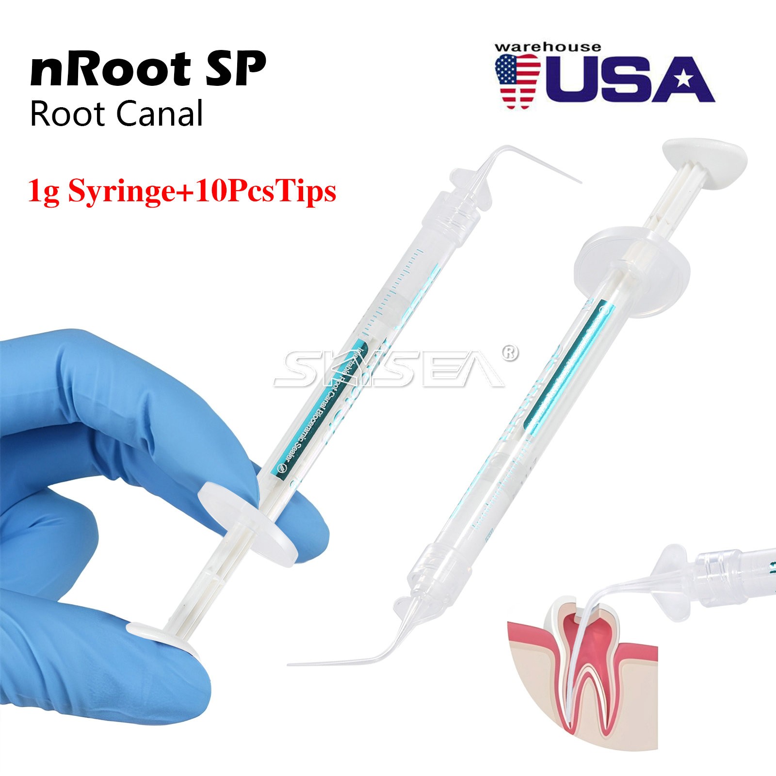 Dental Injectable Root Canal Bioceramic Sealer Endodontic Sealing Material Fill