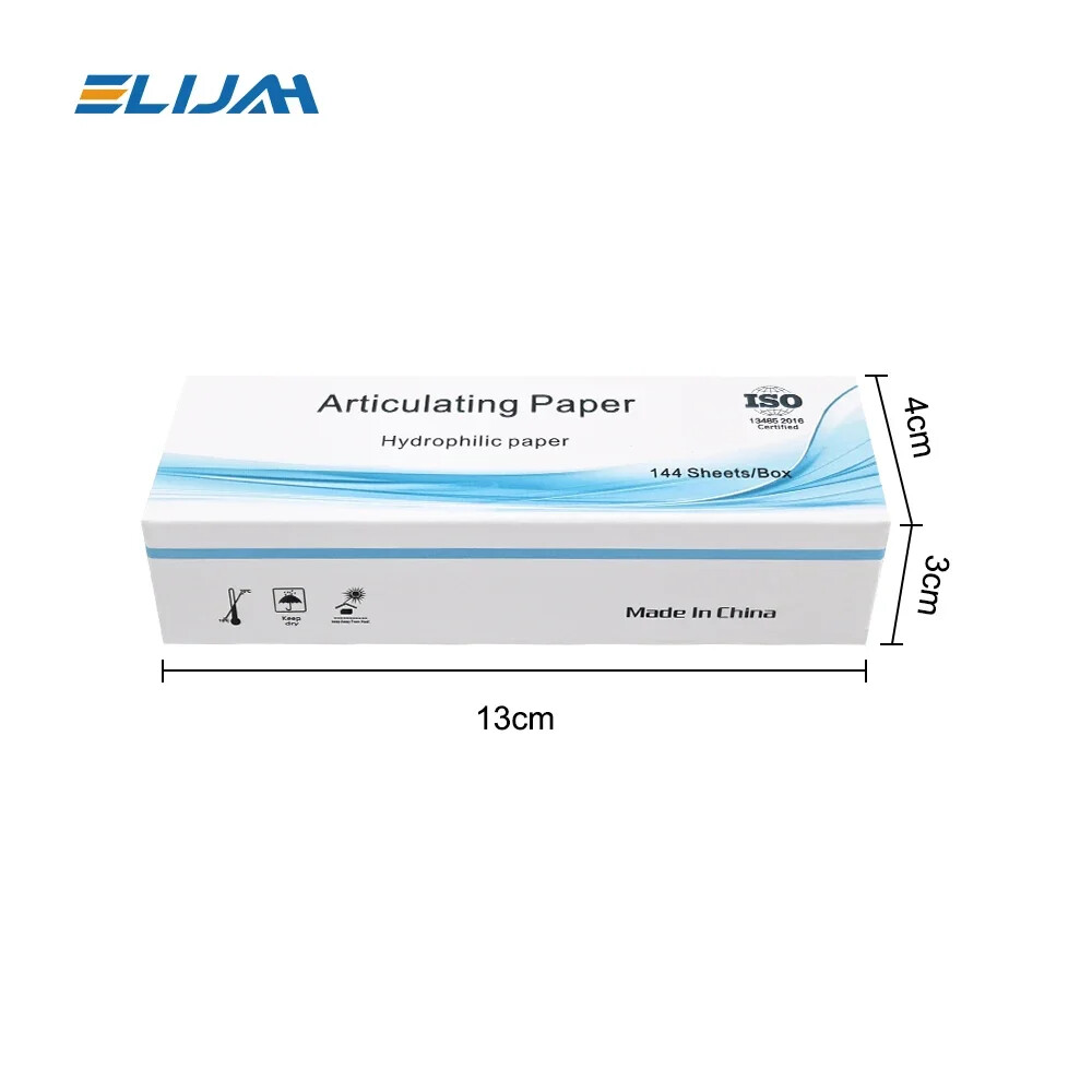 Dental Articulating Paper Lab Products Teeth Care Red/Blue Strips 144Sheets-1Box