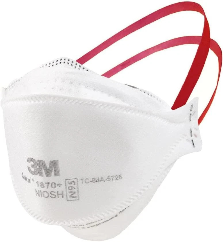 3M: Aura 1870+ NIOSH Certified Respirator Mask White – 20 Count (CLEARANCE SALE)