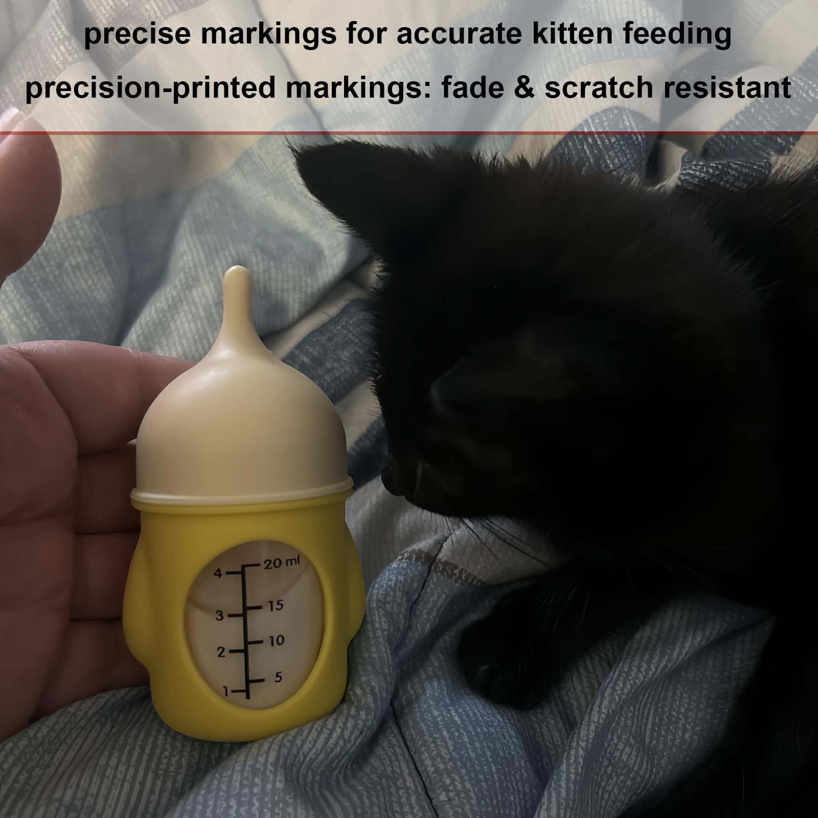 Pet Nursing Bottle, Yellow Animal Feeding Bottles 1 Count (Pack of 1),