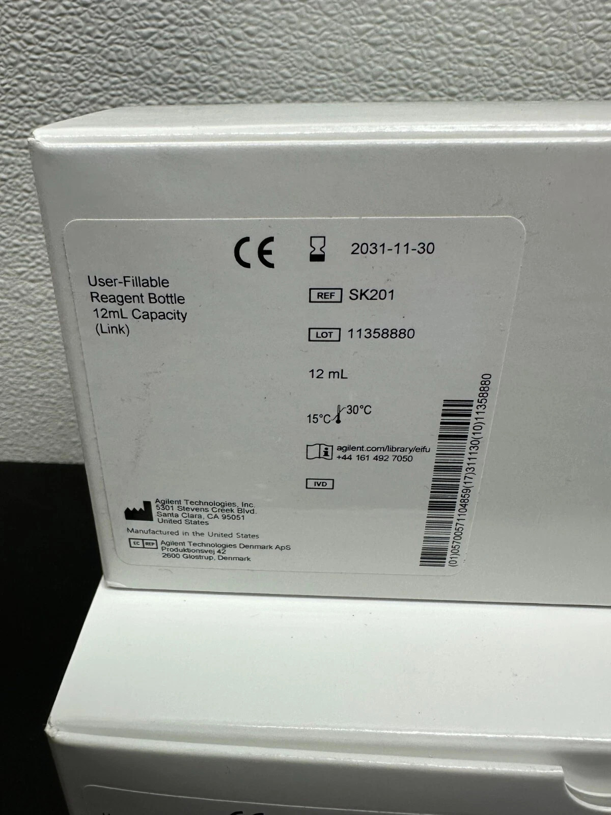 Agilent REF SK201 User Fillable Reagent Bottle 12mL Capacity for Autostainer