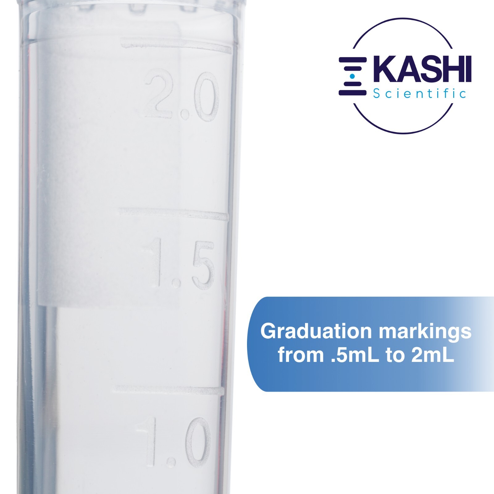 2mL Polypropylene Micro Centrifuge Tubes, Flip-Cap Tube with Frosted Area