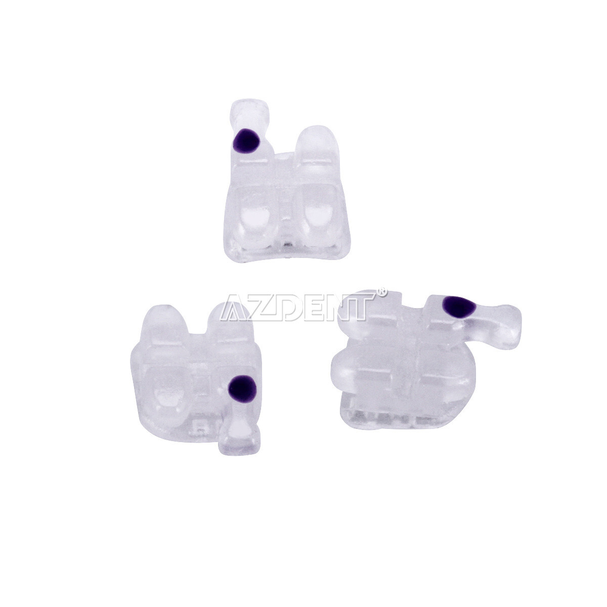 5X AZDENT ortodoncia brackets ceramicos soporte dental 5*5 Roth .022 Ganchos 345