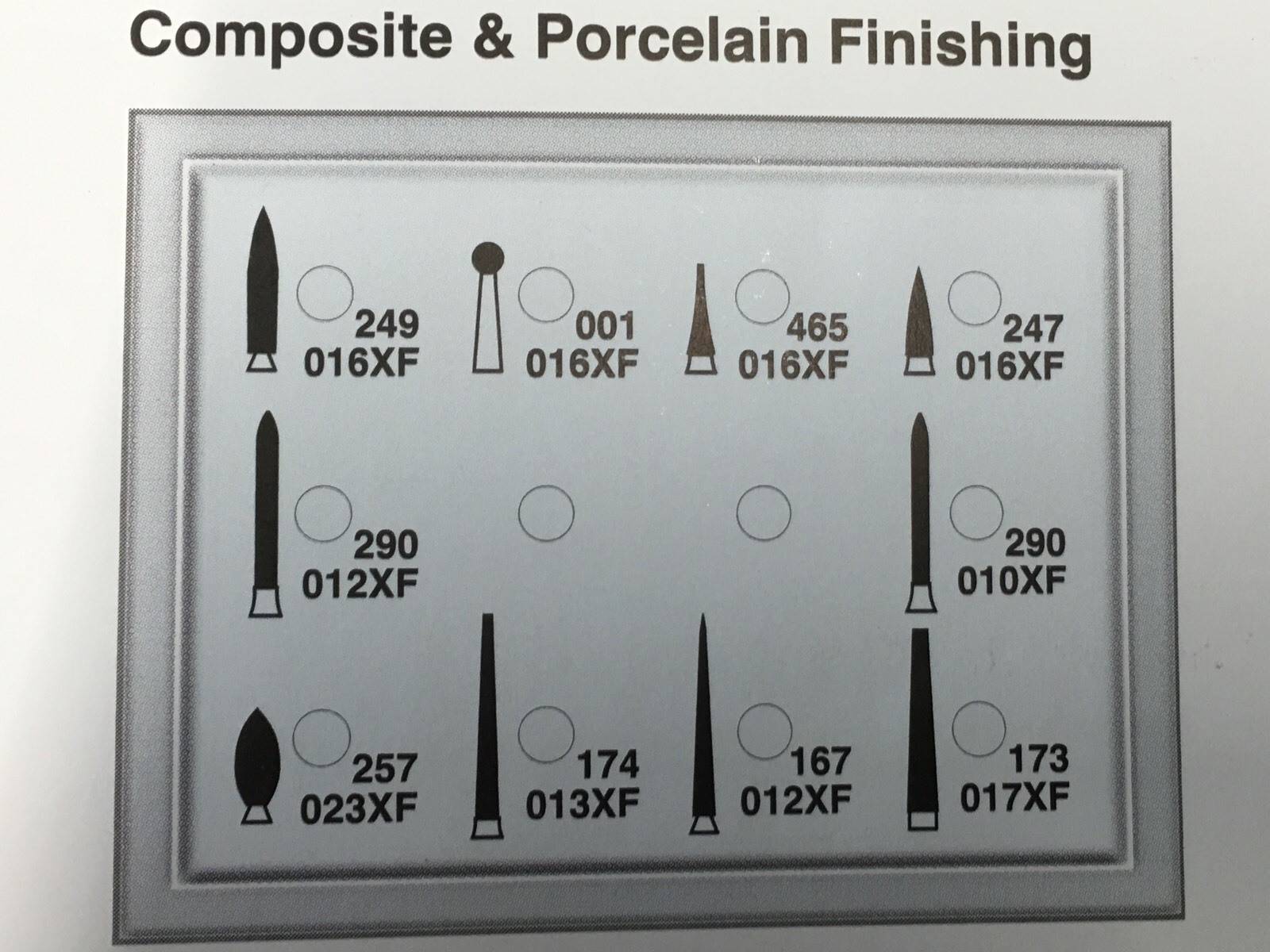 DENTAL Composite & Porcelain Finishing Gold Diamond FG Burs Kit#6 MDT