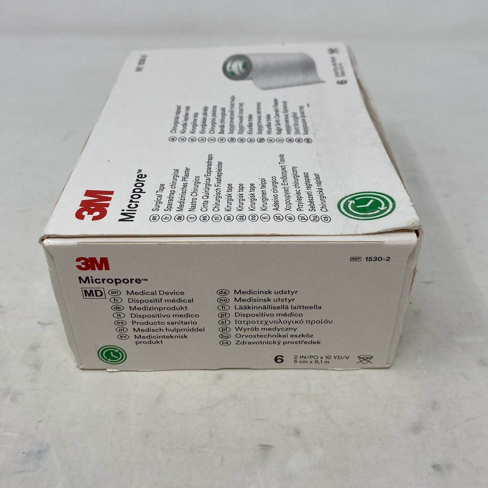 3M Micropore Paper Tape White 2″ x 10yd, Box of 6 Rolls