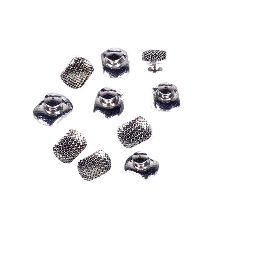 AZDENT Dental Orthodontic Lingual Buttons Bondable Round Base/ Button Chain