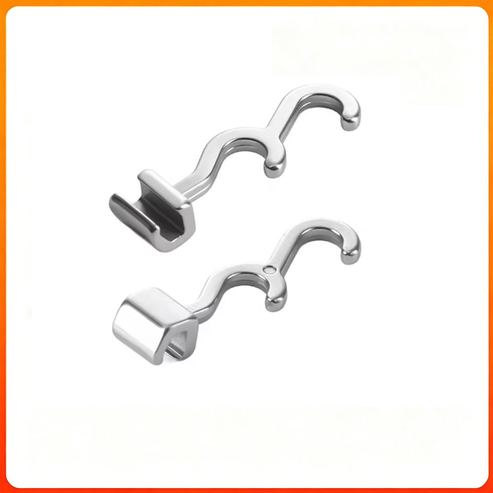 Dental Crimpable Hook 2 Hooks Spiral Multi Function Curved Left Right