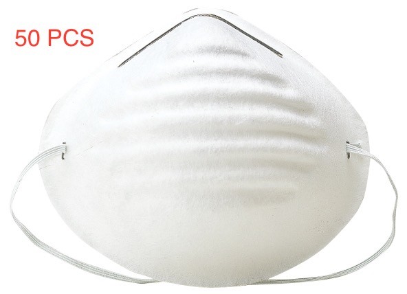 50 pcs Nuisance Disposable Dust Mask Filter Mouth Cover Safety Respirator