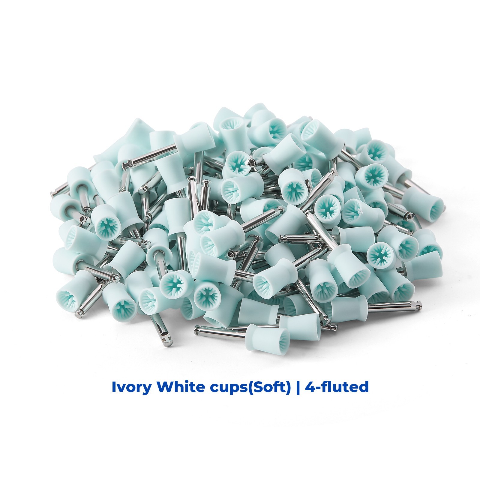 JMU Dental Prophy Cups Latch / Screw Type Four Pages Soft Polishing Cup 144pcs