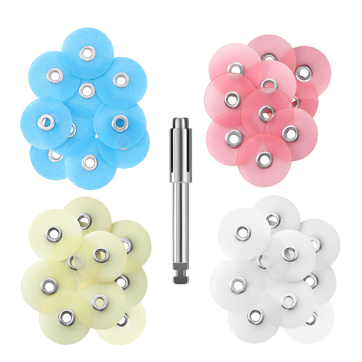 Dental Coarse Medium Fine Superfine Composite Finishing Polishing Discs +Mandrel
