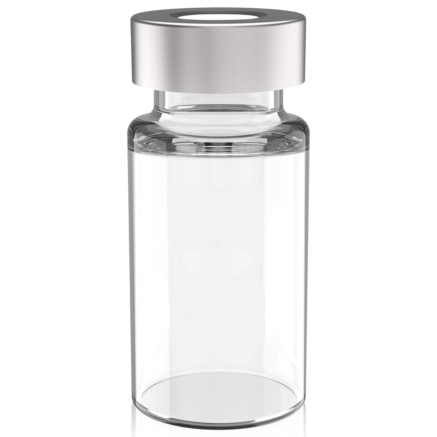 1000PCS 10ml Sample Vials+Aluminum Caps 20mm Crimp Top Clear Glass Bottle HPLC