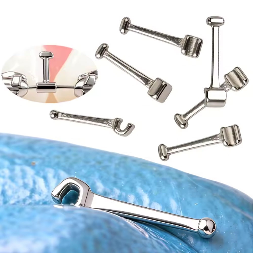 Dental Orthodontic Crimpable Hook Long/Medium/Short Stainless Steel 10pcs/pack