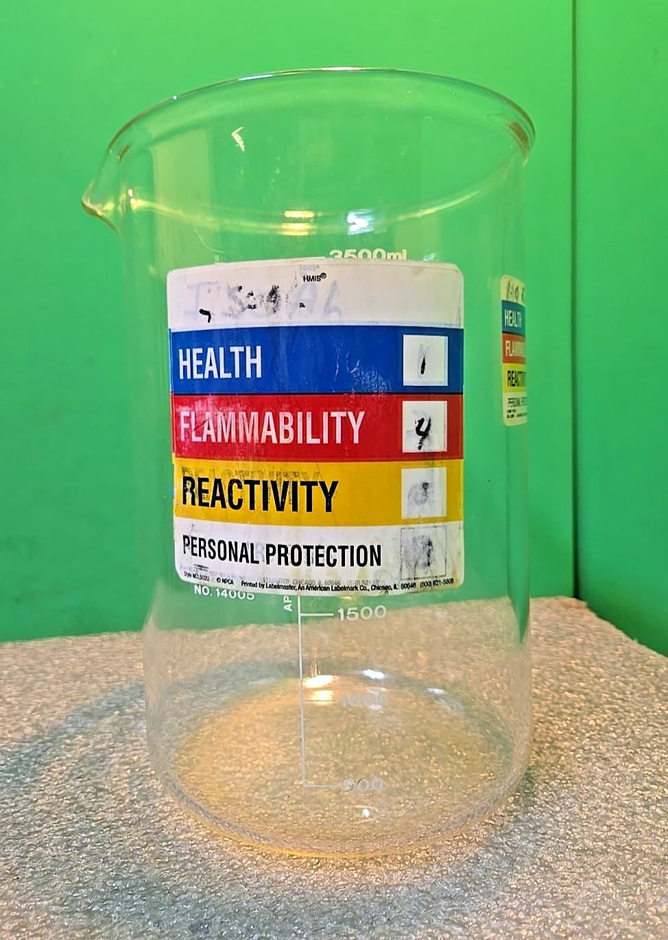 Kimble Kimax 14005 Beaker 4000mL, 4L, Heavy Duty | 14005-4000