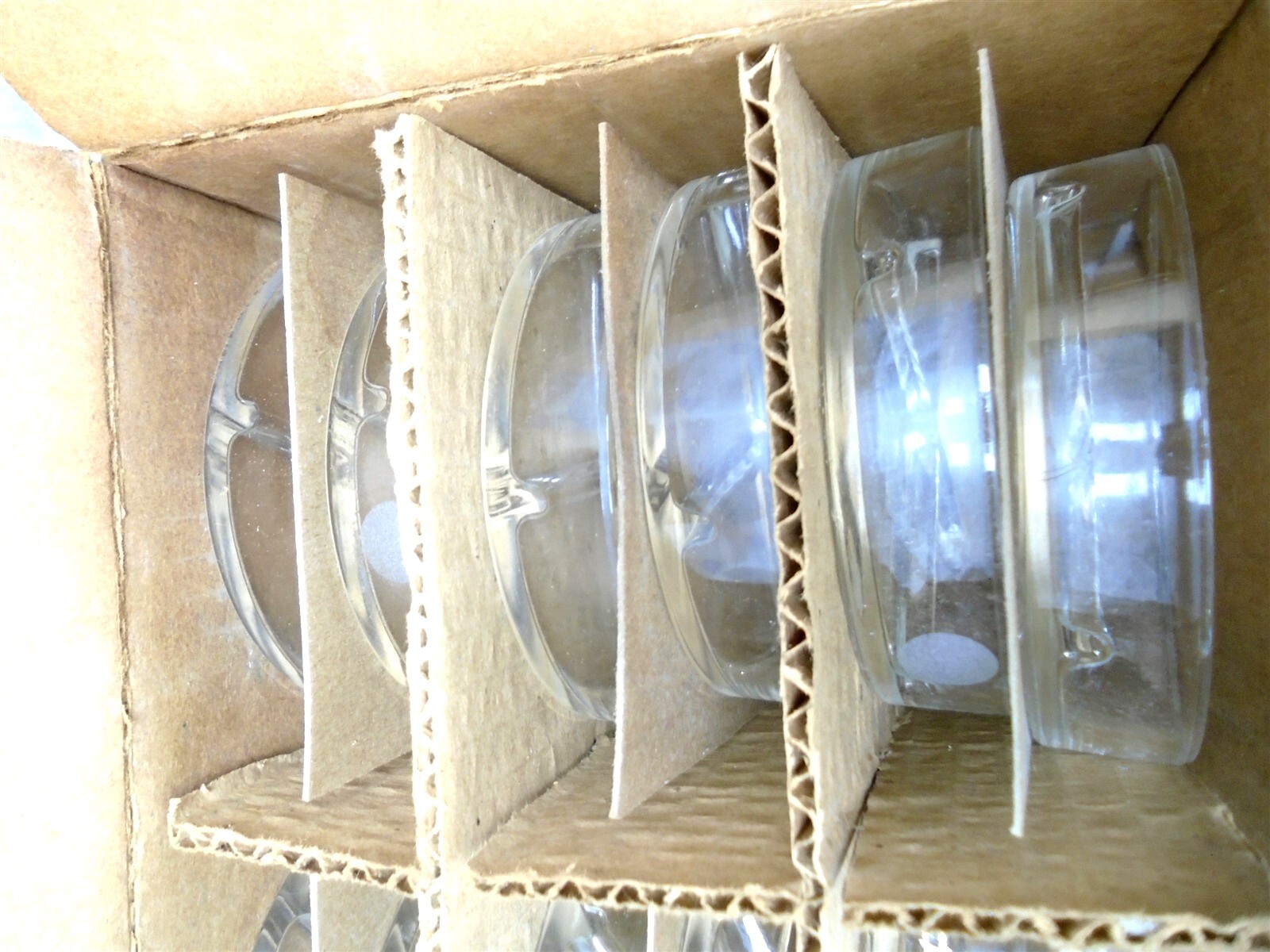(12) Original PYREX – 3163-100 – QUADRANT PETRI-DISH 100mm x 22mm – Borosilicate