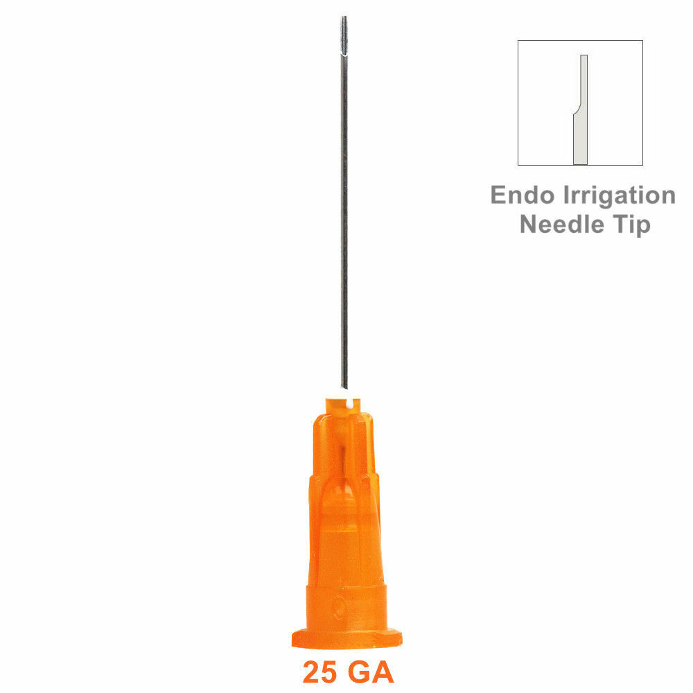 Dental Irrigation Needle Disposable Syringe Tips 25G/27G/30G Side Hole Notched