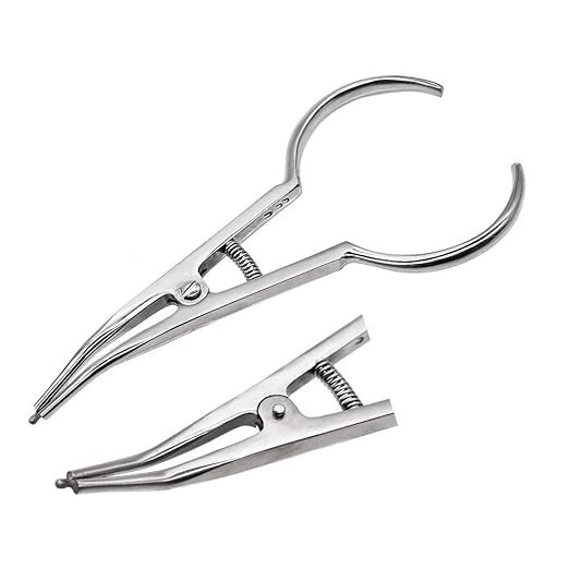 Dental Ortho Separator Spacers Elastic Teeth Ligature Ties Placing Pliers Forcep