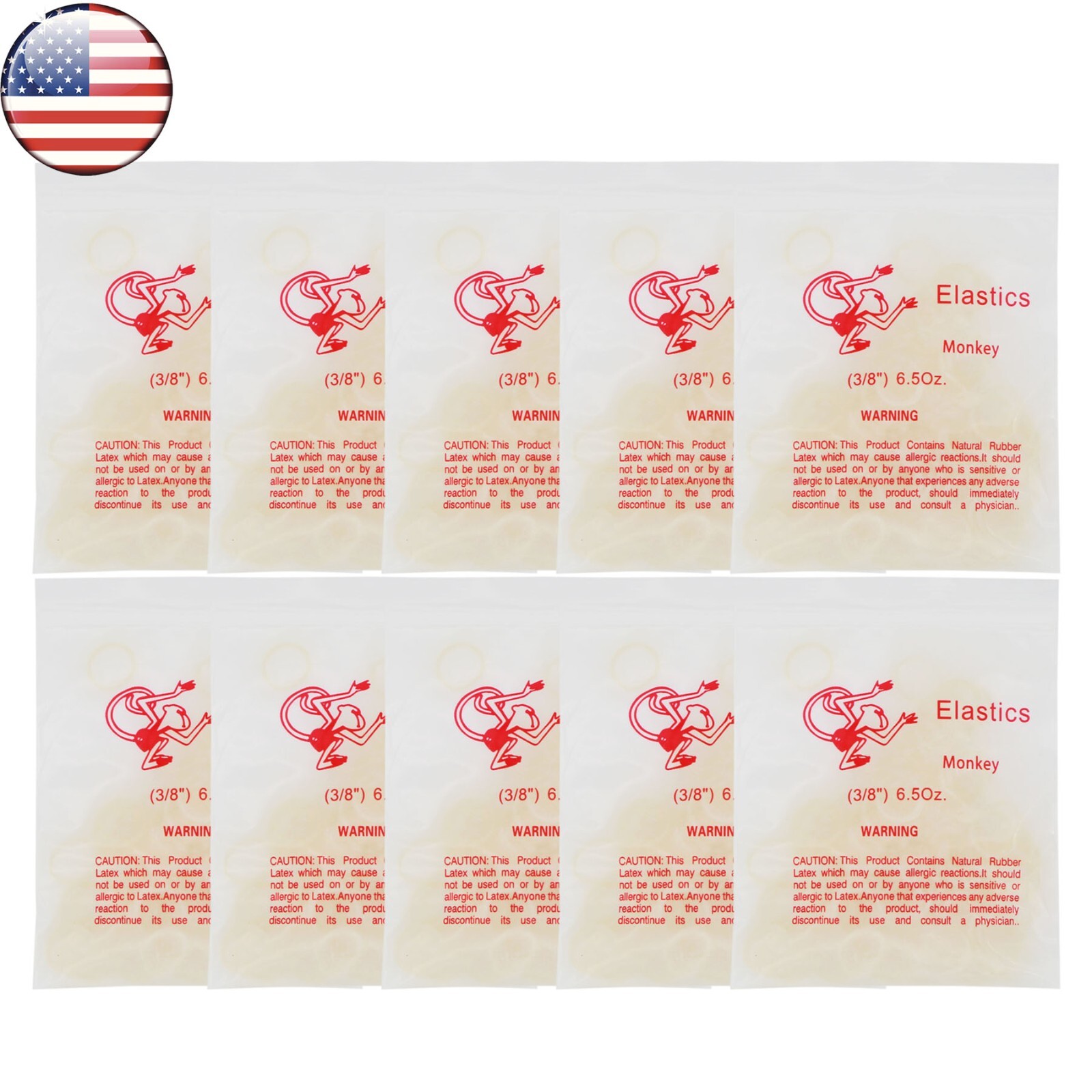 US Orthodontic Latex Elastics Dental Braces Rubber Bands 3.5/5.0/6.5 OZ Ortho