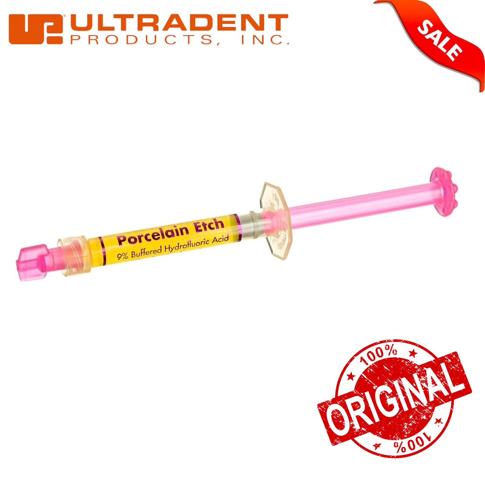 100% Original Ultradent Porcelain Etch Gel Long Exp