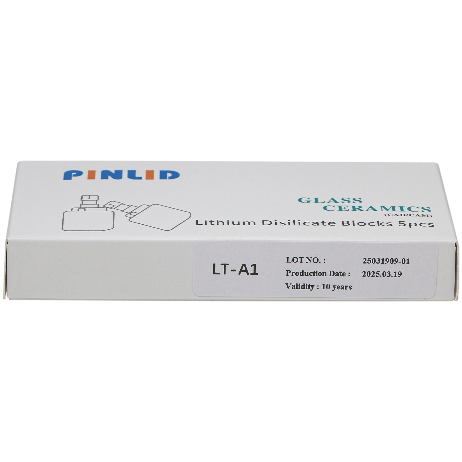 C14 Dental Emax CAD CEREC Blocks Porcelain Ceramic Blocks Lithium Disilicate LT