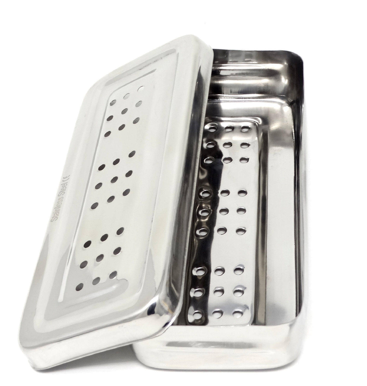 Surgical Dental Instruments Cassette Tray Sterilization Box Medical Perforated