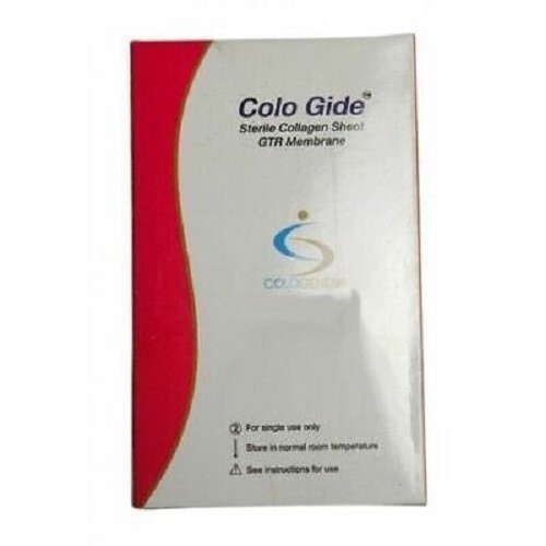 Pack of 10 New Colo Gide Sterile Collagen Sheet GTR Membrane 10 x 15mm.