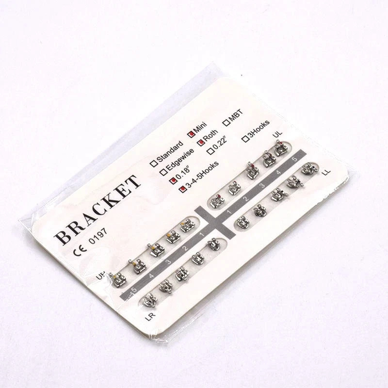 Dental Orthodontic Metal Bracket Braces Edgewise Roth/Mini/Standard 018/022 Slot