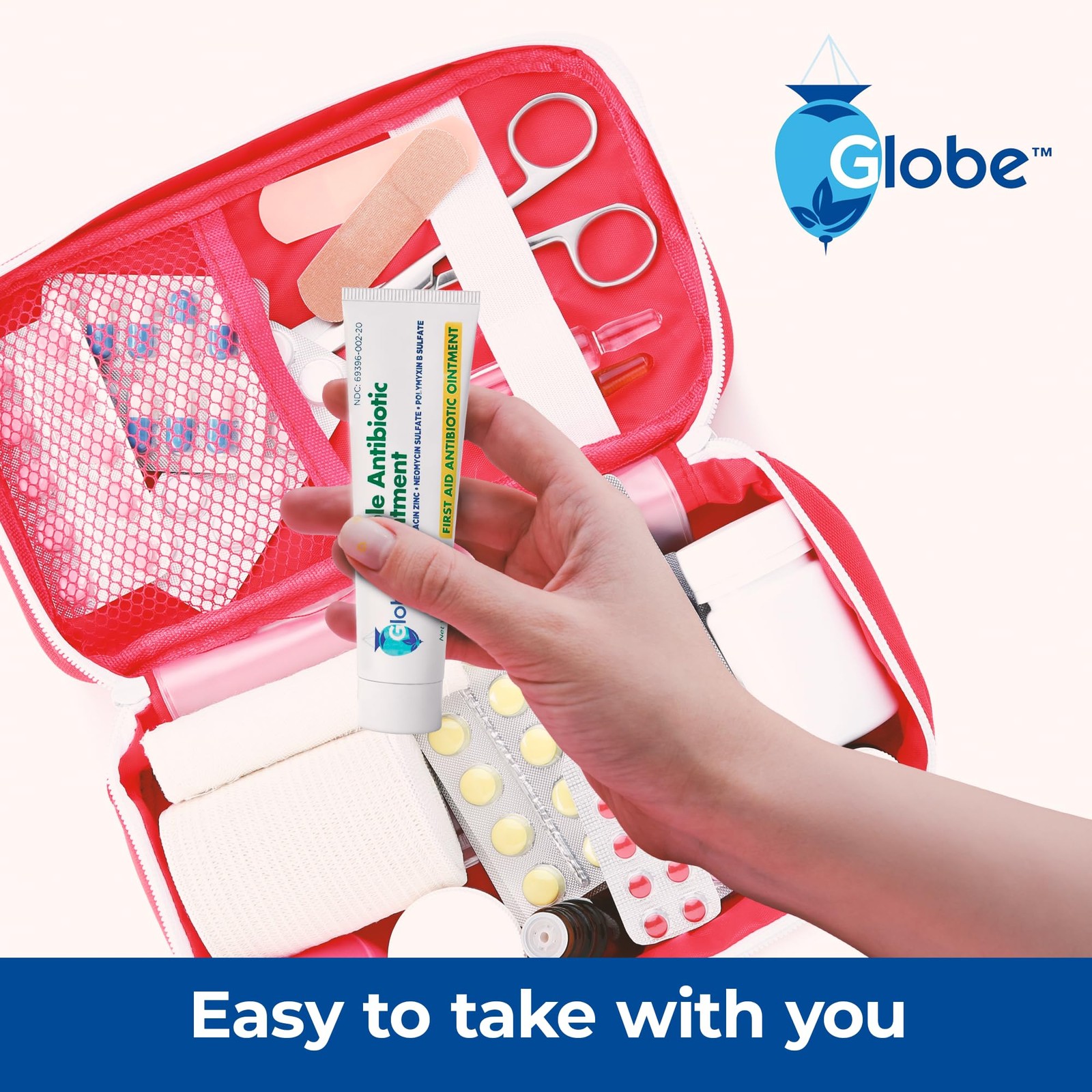 Globe Triple Antibiotic Ointment 1.0 oz (4 4 x 1 Ounce Tubes, Transparent