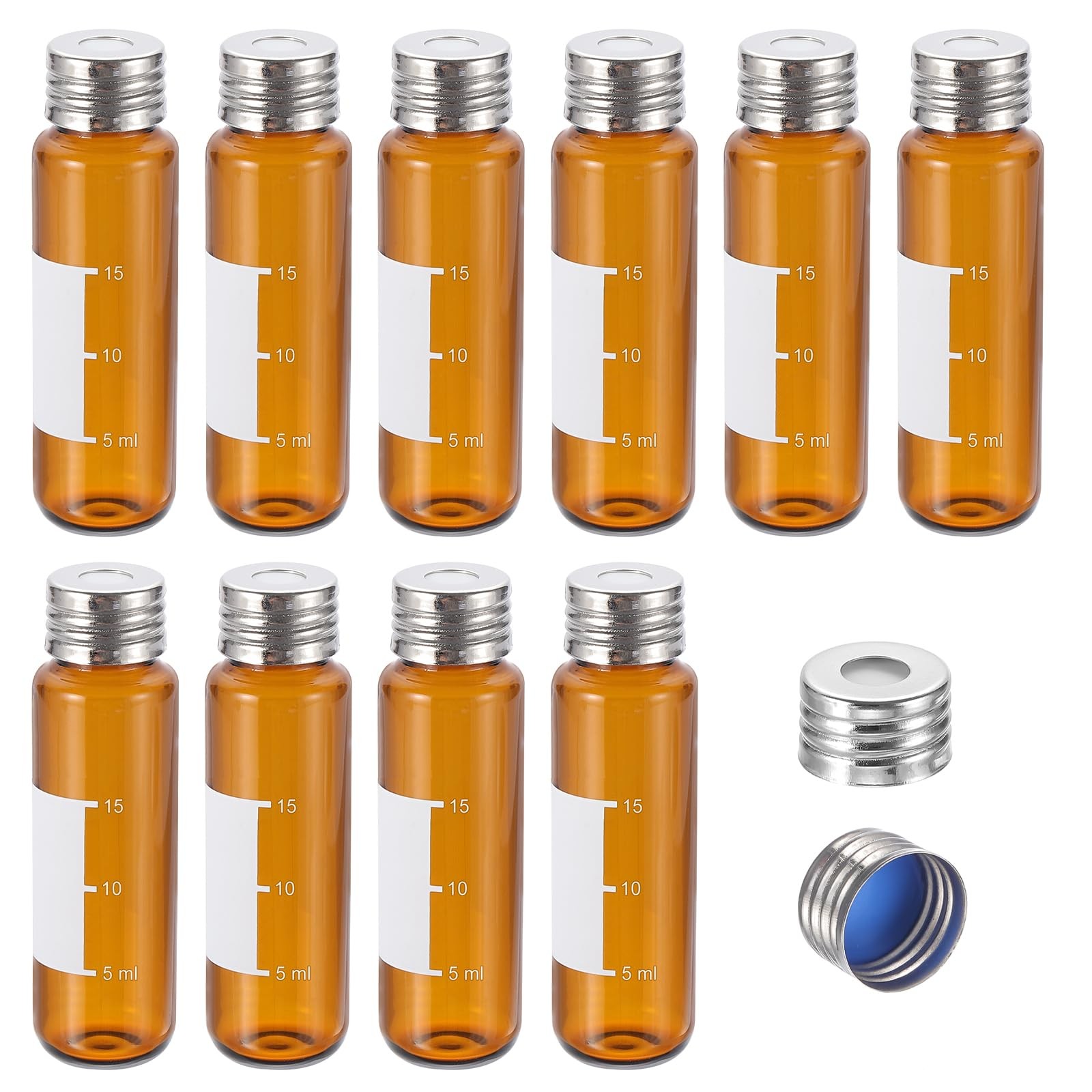 Headspace Vial, 100 Pack 20ml Borosilicate Glass Screw Top Precision Thread V…