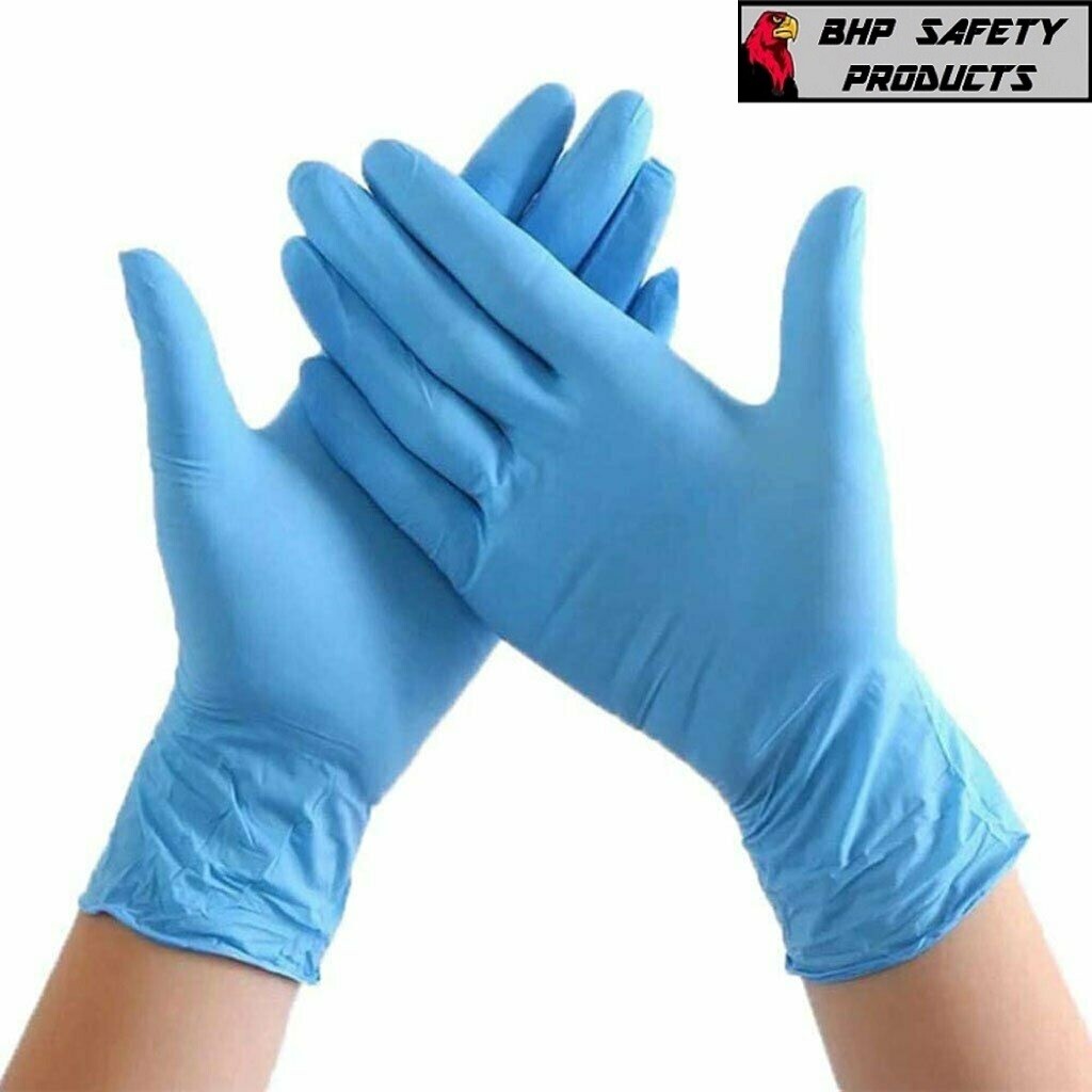 100-1000pcs Nitrile Gloves Powder Latex Free Thicken 4 mil Durable Rubber S/M/XL