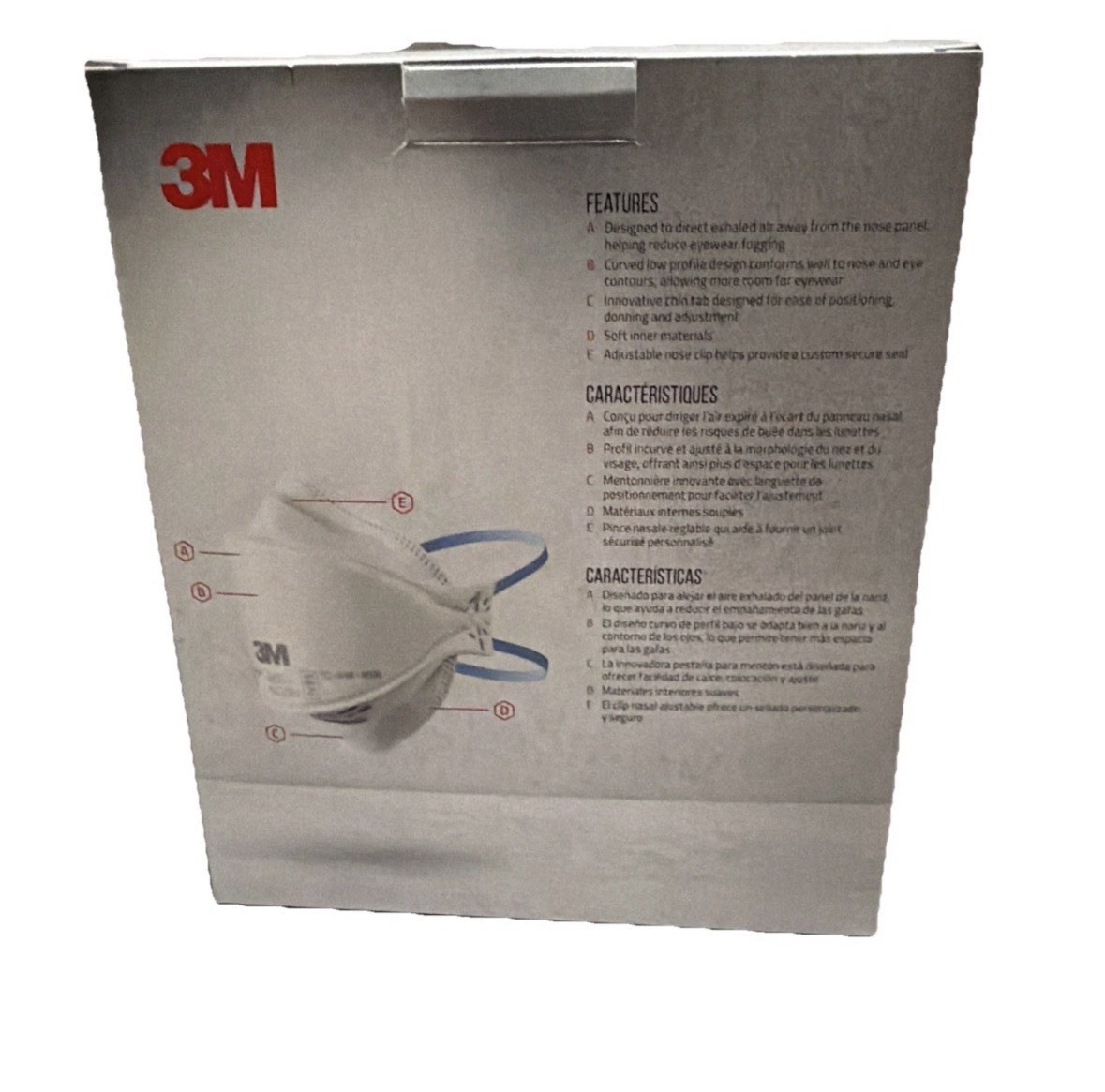 3M Aura 9205 N 95 Particulate Respirator Face Mask – White 3 (20 Pack) Boxes