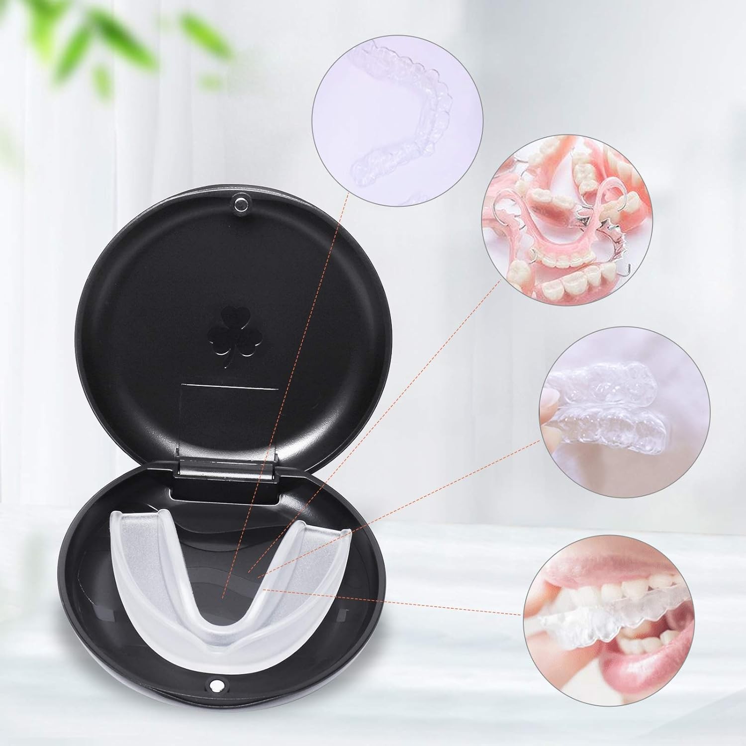 2 Pack Retainer Cases,Solid Orthodontic Retainer Case (Black) | Compatible with