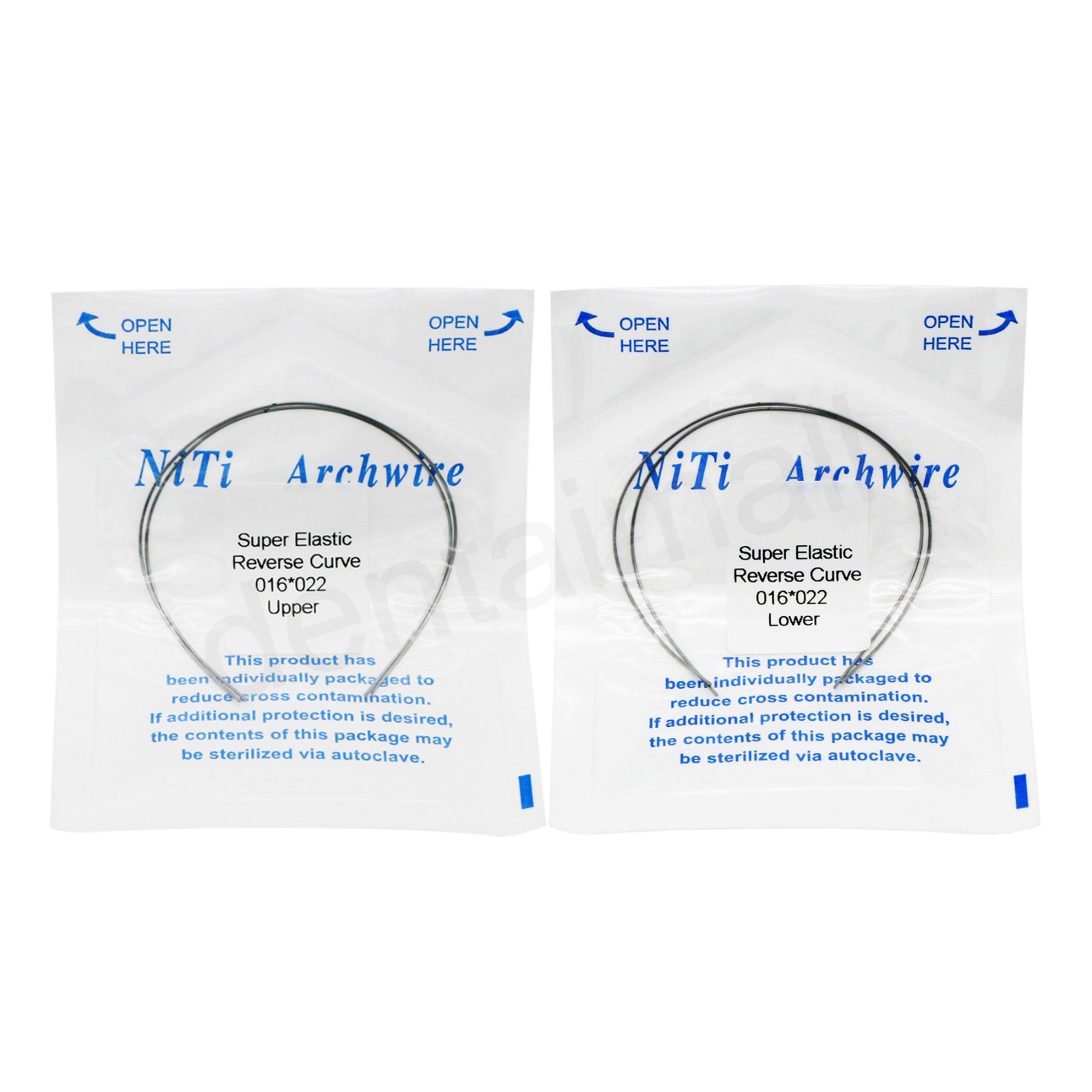 US Dental Orthodontic Reverse Curve Arch Wire Super Elastic NiTi Upper Lower