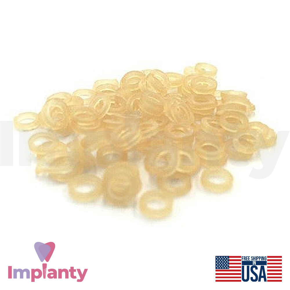 Morelli Orthodontic Intraoral Latex Elastics Transparent Bands Braces 1000pcs