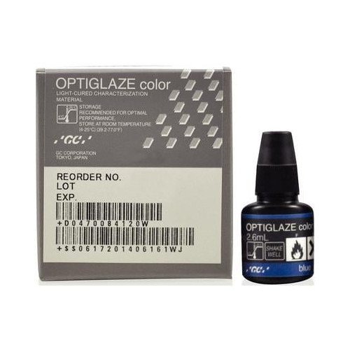 GC 008420 OptiGlaze Light Cure Coating Color Blue 2.6mL