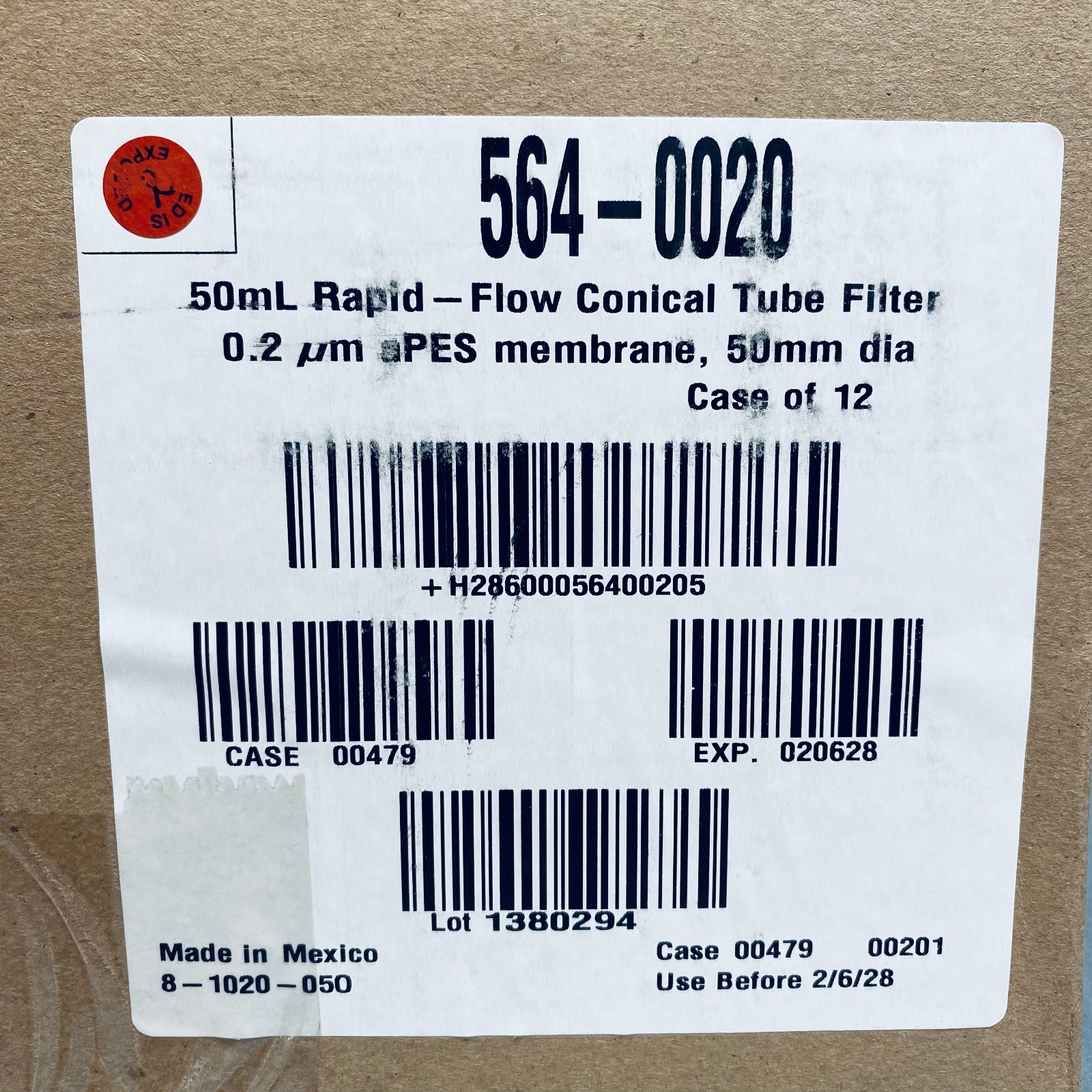 Thermo Scientific Centrifuge Tube Rapid Flow Filter 150 ml 0.2 um Case of 12