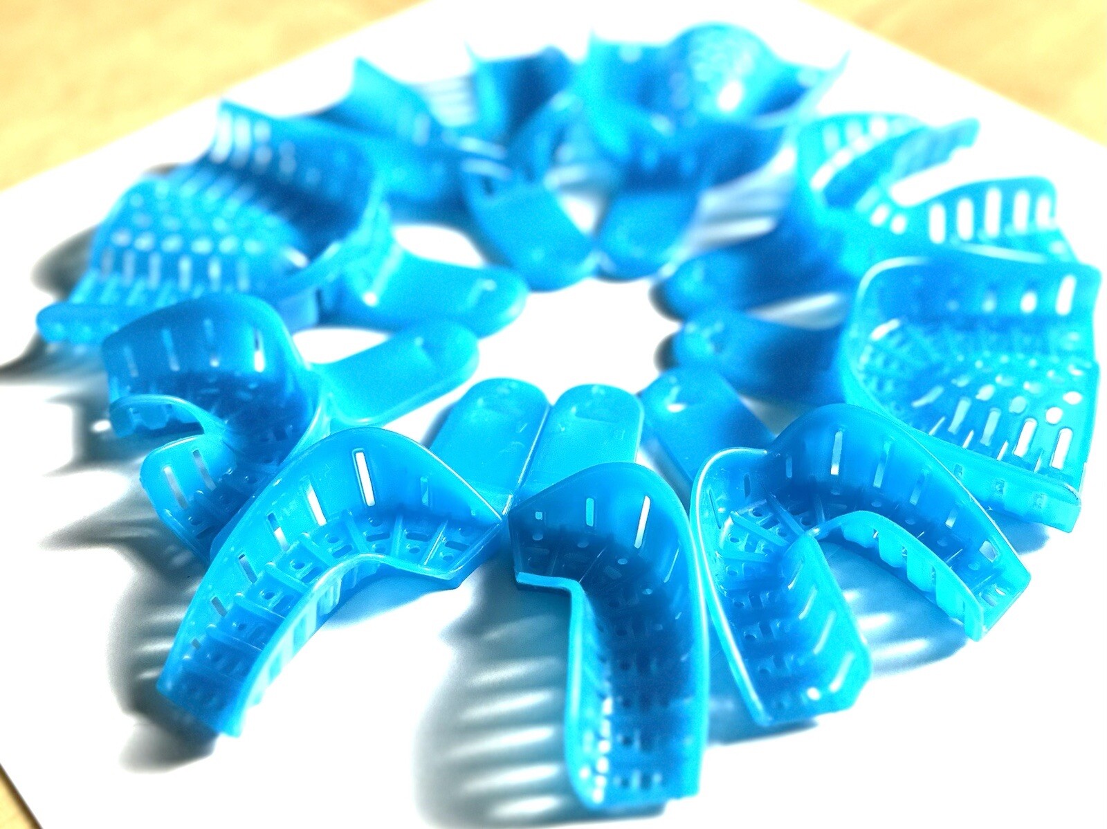 Dental Disposable Impression Trays Perforated Autoclavable Size 1-9