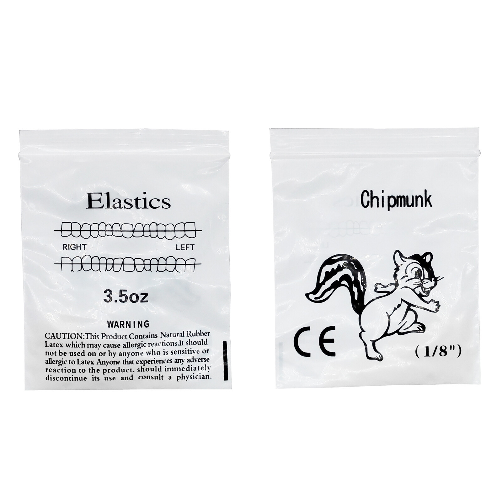 5000pcs Dental Ortho Elastic Rubber Bands 3.5/5.0/6.5 OZ Latex Braces Zoo Pack