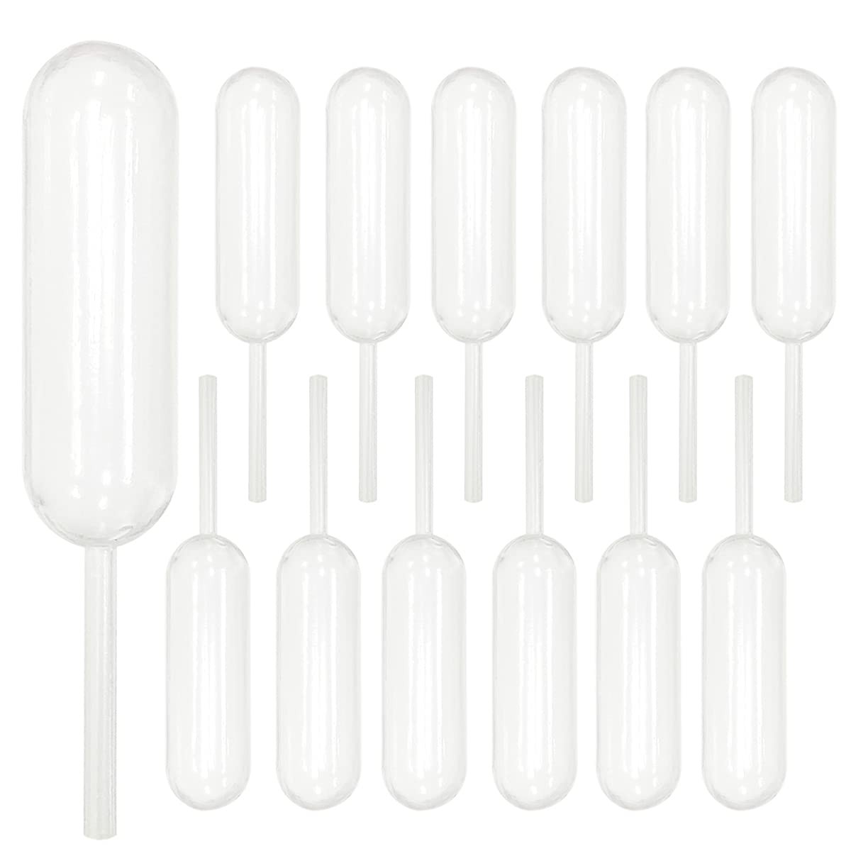 Cupcakes Pipettes, 50PCS 4ml Clear Plastic 50 Count (Pack of 1), White