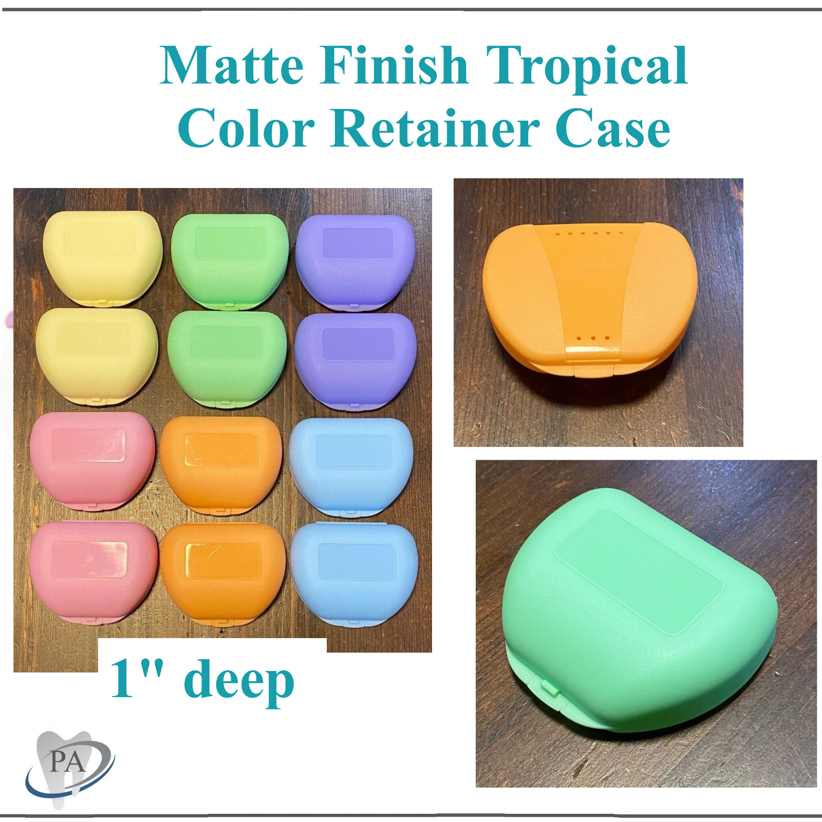 Dental Orthodontic Retainer Denture Storage Case Box Mouthguard Case, Upto 200Cs