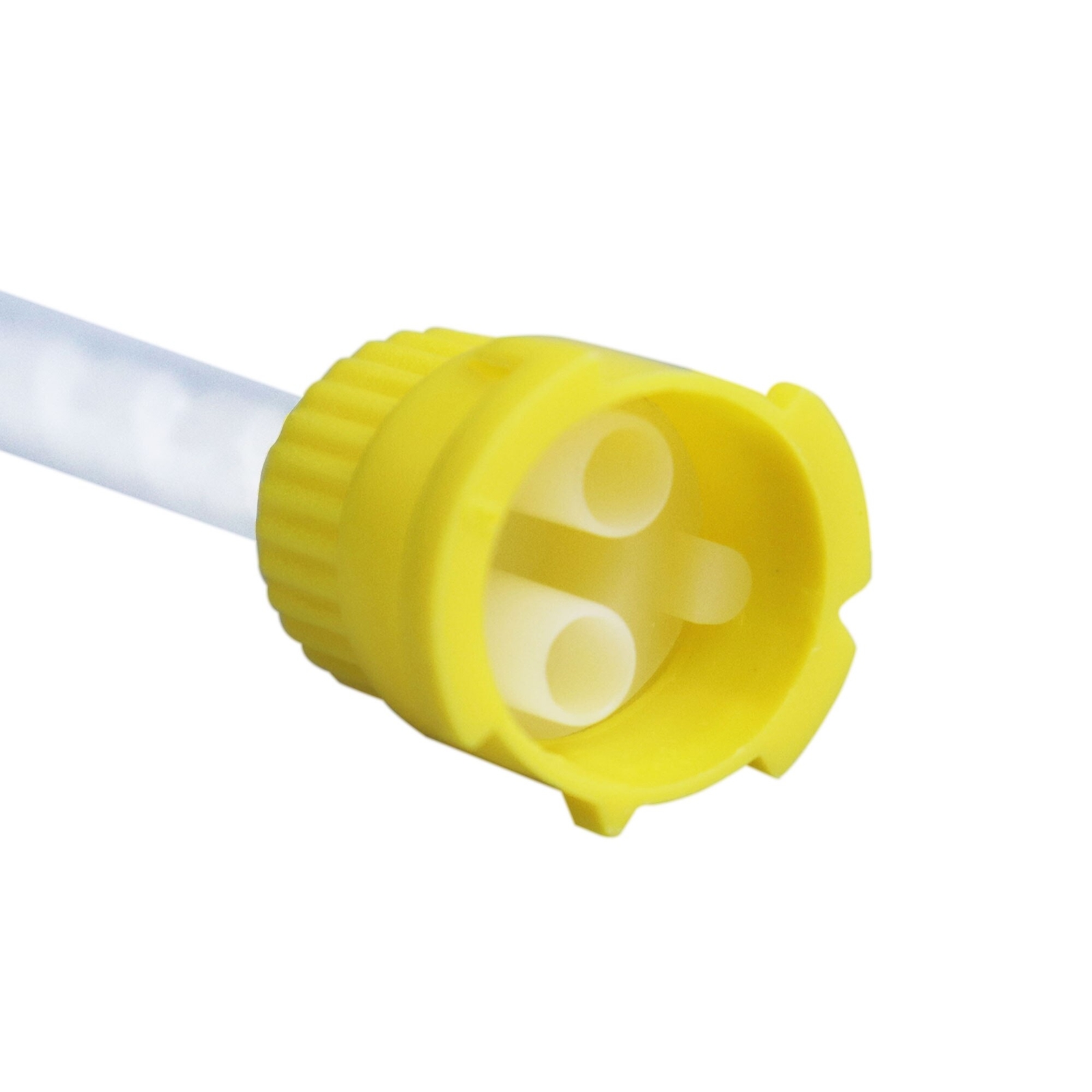 50/100pcs Silicon Dental Impression Material Mixing Tips Yellow Disposable