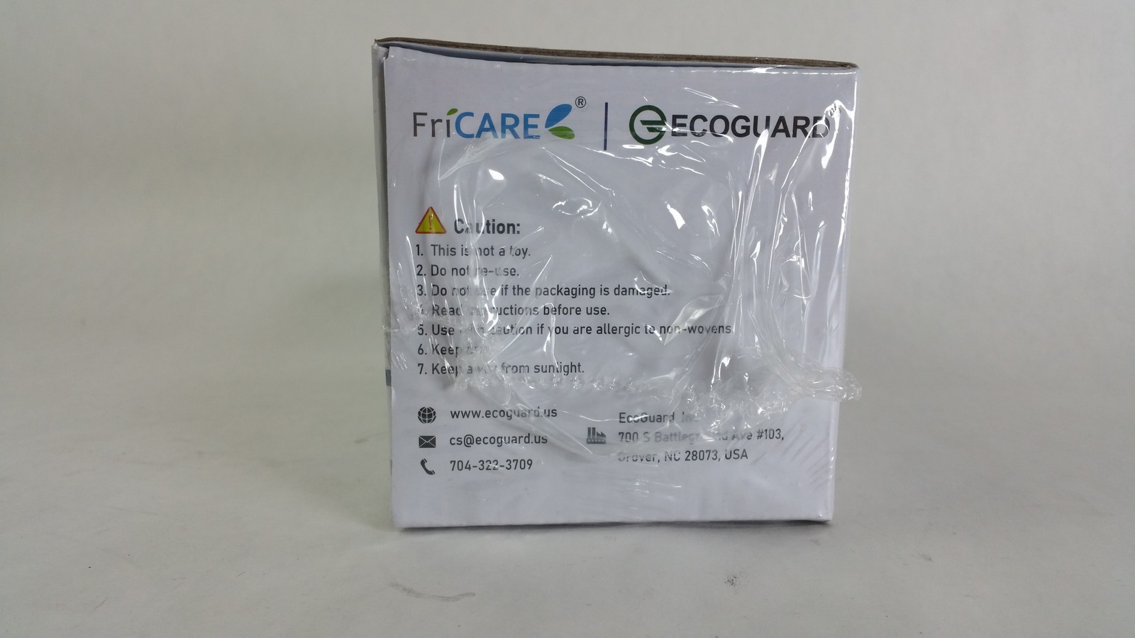 New FriCare EcoGuard 50 Count Black Kids Face Mask 5.75 X 3.75 in.