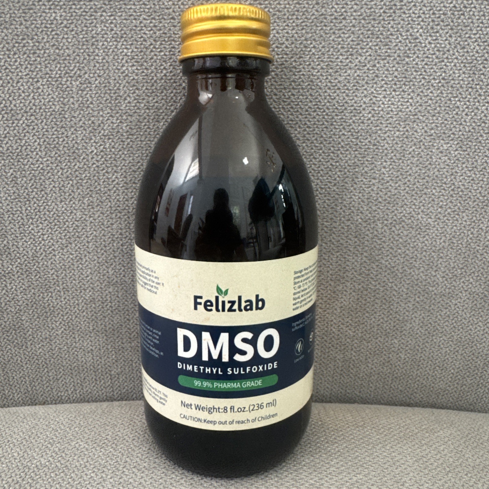DMSO Liquid 99.9% Pure (Dimethyl Sulfoxide), 8 fl oz, Undiluted, Low Odor,…