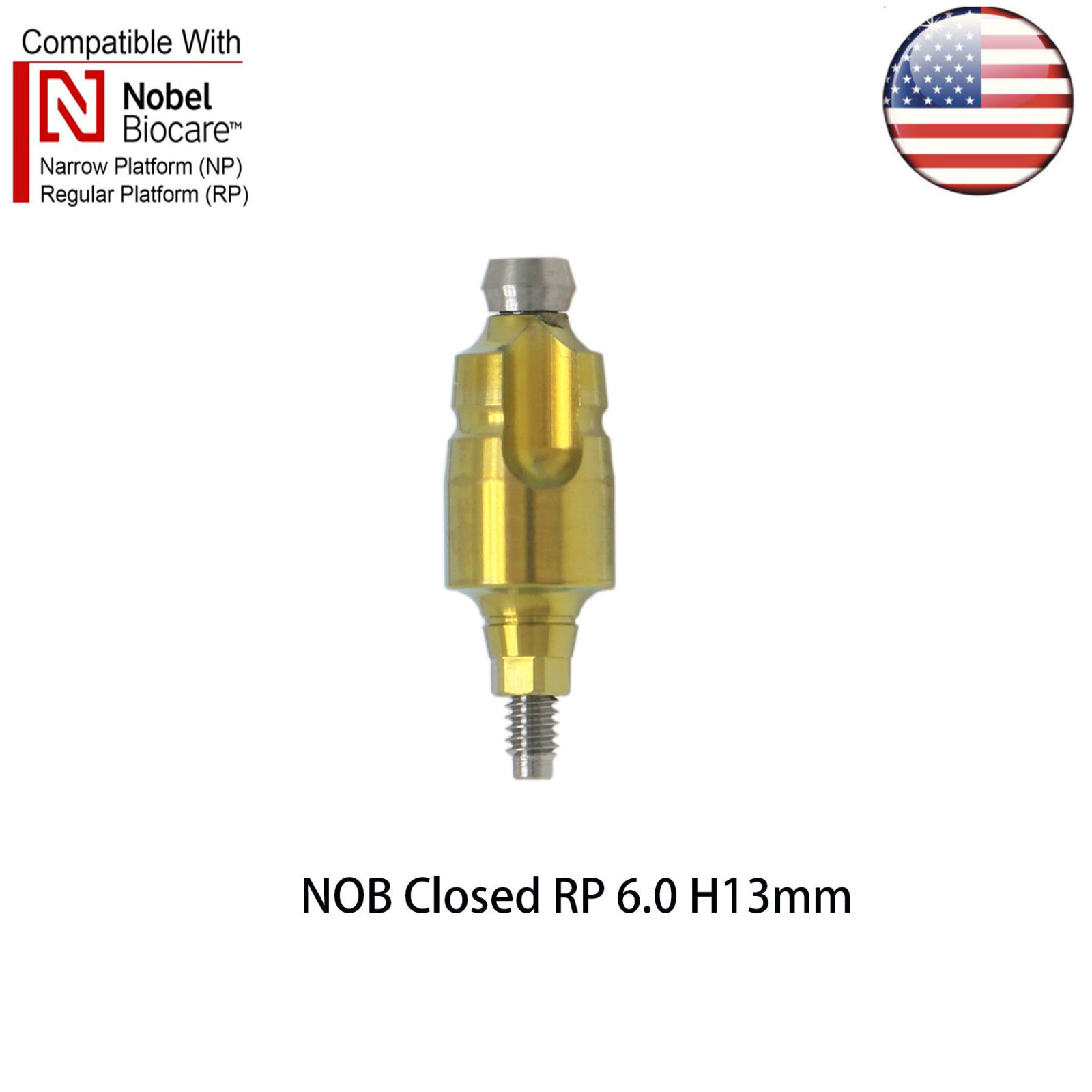 Dental Nobel Impression Coping Open/Colse Tray Conical Connection NP/RP Ø3.6/5.0