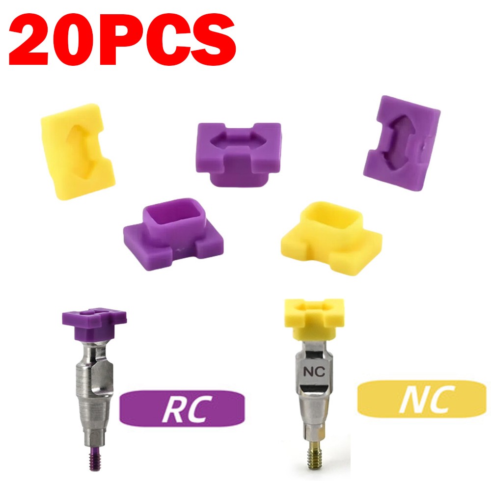 20Pcs Dental ITI Snap Caps Closed Tray Coping Impression Fit Straumann RC/NC