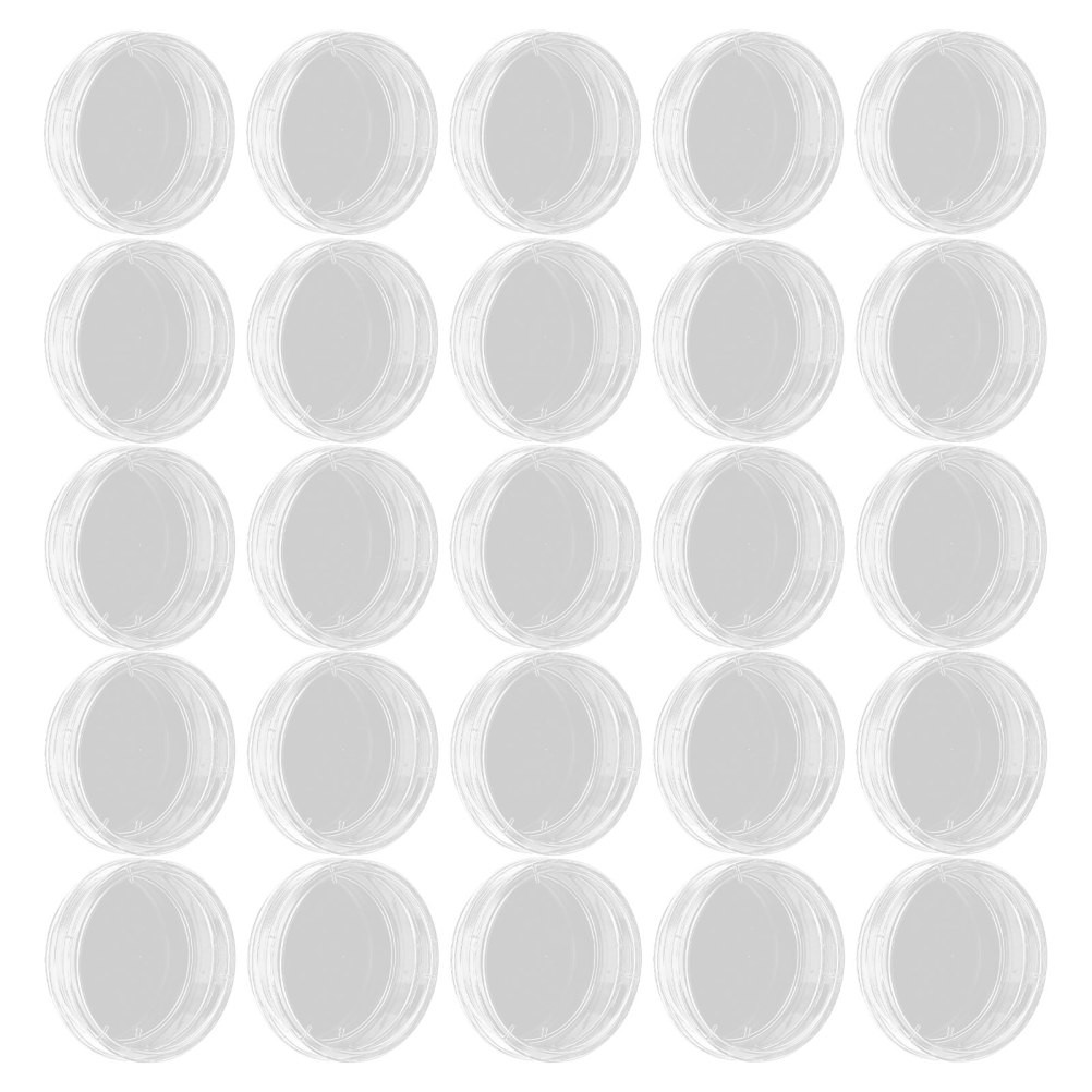 Set of 3 Lab Petri Round Culture with Lid Science