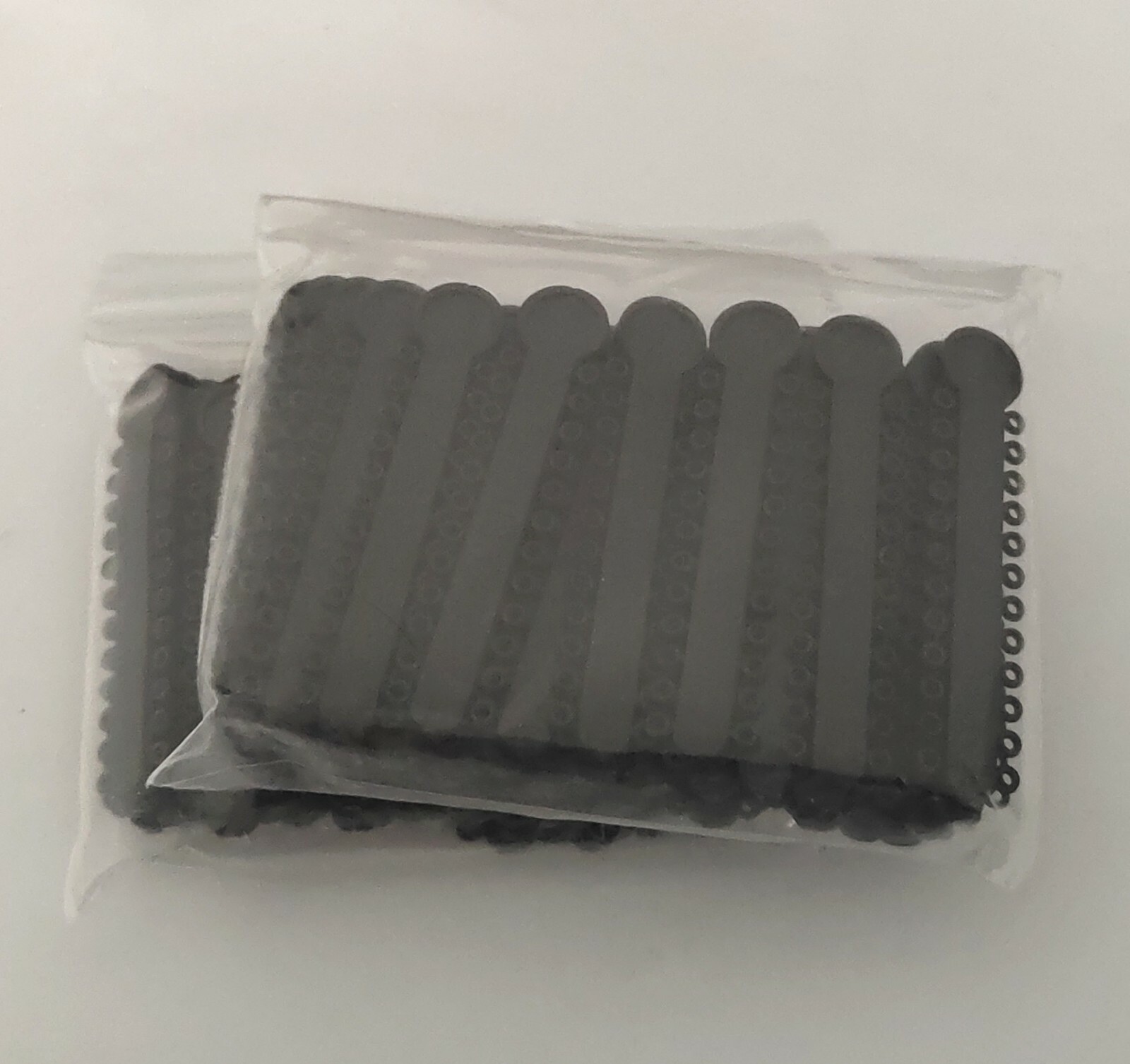2 Packs Dental Black Color Elastic Ligature Ties Rubber Bands 1008Pcs/Pack
