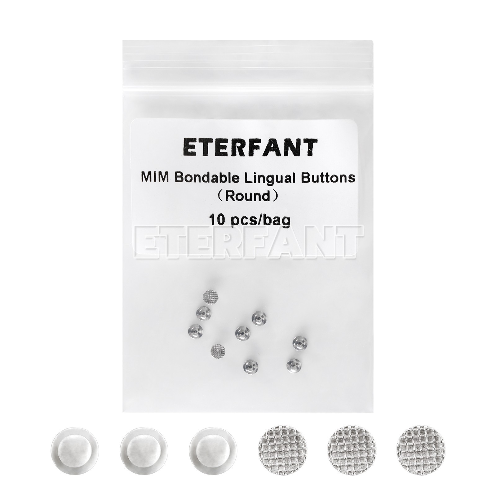 10PCs ETERFANT Dental Ortho Lingual Button Round Traction Hook Bondable US