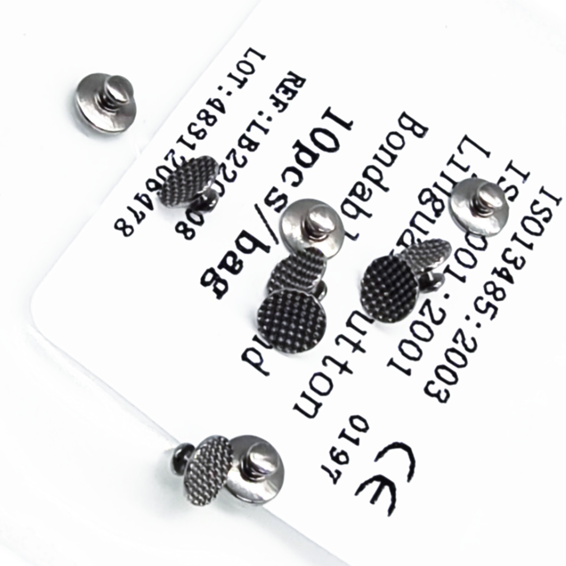 Dental Orthodontic Lingual Buttons For Bondable Round 10Pcs/Bag