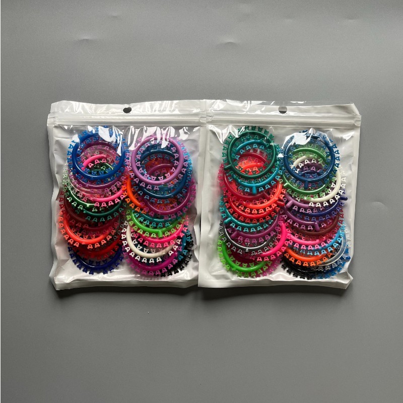 1000Pcs Dental Orthodontic Elastic Rubber Band Multi-Colored Mickey Ligature Tie